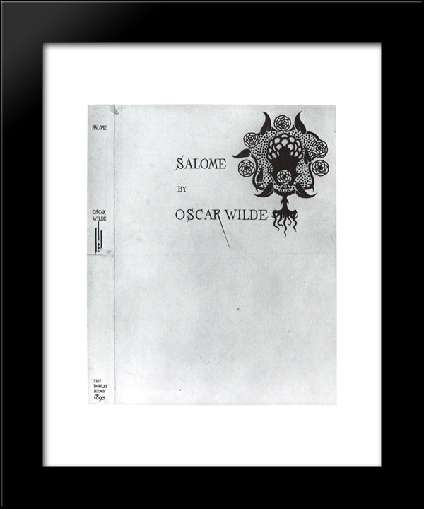 Cover And Spine 1893 20x24 Black Modern Wood Framed Art Print Poster by Beardsley, Aubrey