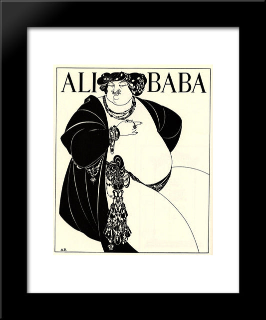 Cover Design For Ali Baba 20x24 Black Modern Wood Framed Art Print Poster by Beardsley, Aubrey