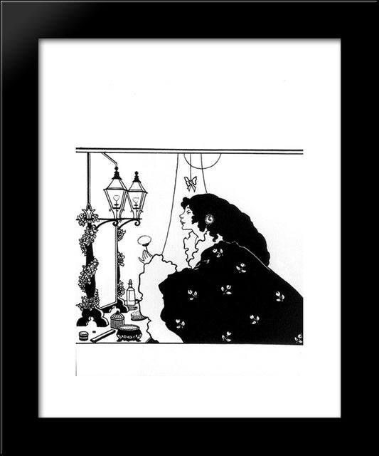 Cover Design For 'The Yellow Book' 20x24 Black Modern Wood Framed Art Print Poster by Beardsley, Aubrey