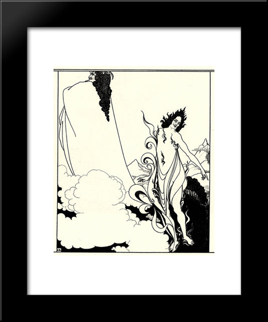 Das Rheingold 20x24 Black Modern Wood Framed Art Print Poster by Beardsley, Aubrey