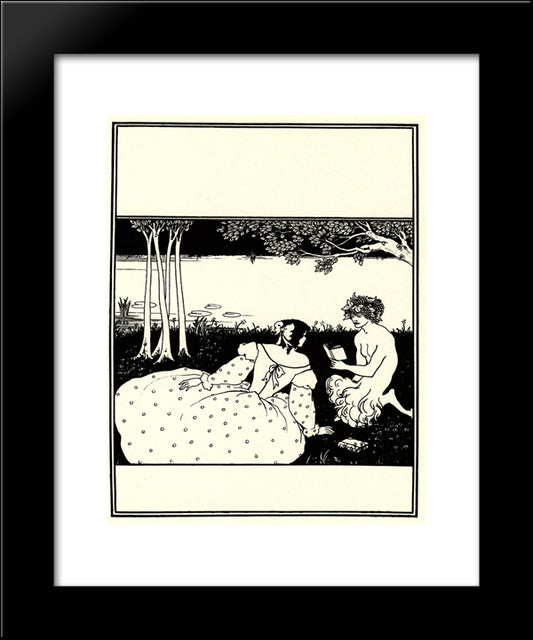 Front Cover For The Yellow Book Vol. V 20x24 Black Modern Wood Framed Art Print Poster by Beardsley, Aubrey