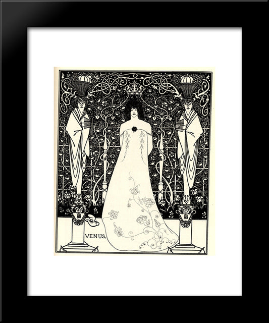 Frontispiece For 'Venus And Tannhauser' 20x24 Black Modern Wood Framed Art Print Poster by Beardsley, Aubrey