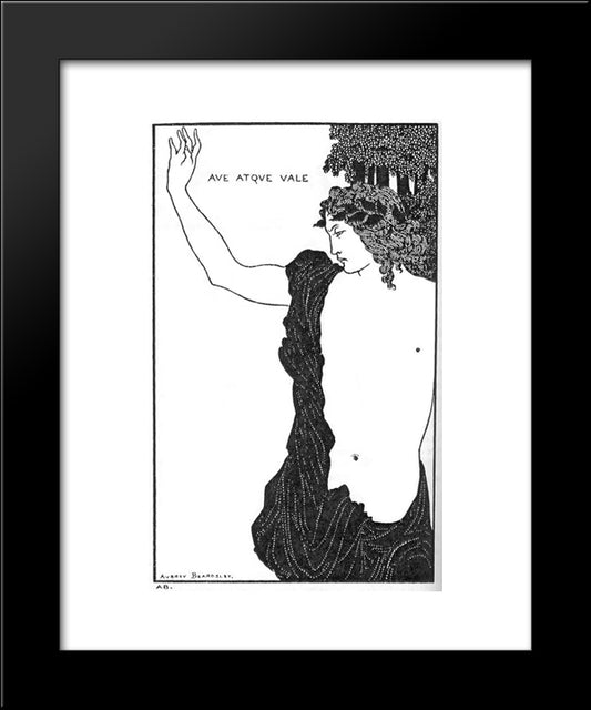 Hail And Farewell 20x24 Black Modern Wood Framed Art Print Poster by Beardsley, Aubrey