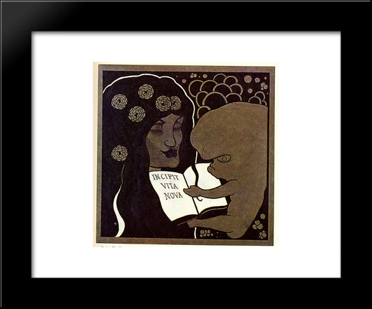 Incipit Vita Nova 20x24 Black Modern Wood Framed Art Print Poster by Beardsley, Aubrey