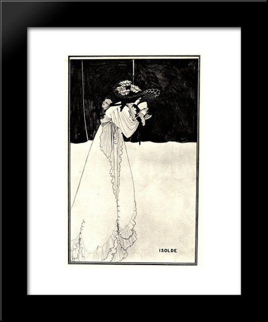 Isolde 20x24 Black Modern Wood Framed Art Print Poster by Beardsley, Aubrey