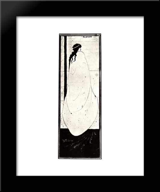 Katharina Klafsky 20x24 Black Modern Wood Framed Art Print Poster by Beardsley, Aubrey
