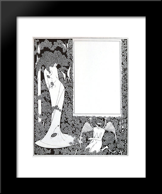 List Of Pictures 20x24 Black Modern Wood Framed Art Print Poster by Beardsley, Aubrey