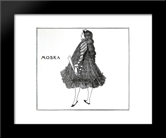 Moska 20x24 Black Modern Wood Framed Art Print Poster by Beardsley, Aubrey