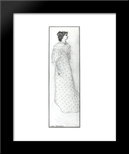 Mrs Winifred Emery 20x24 Black Modern Wood Framed Art Print Poster by Beardsley, Aubrey