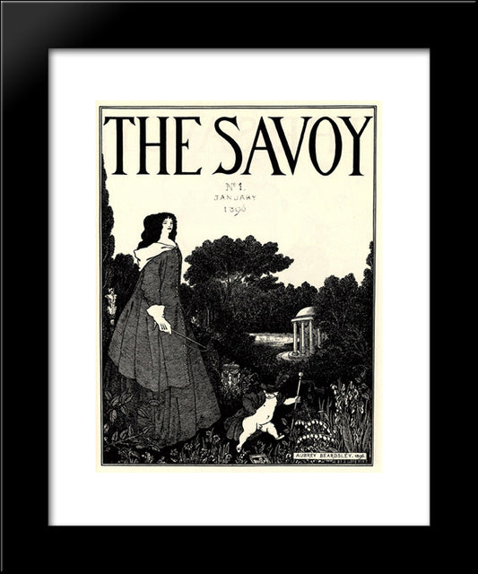 No. 1 20x24 Black Modern Wood Framed Art Print Poster by Beardsley, Aubrey