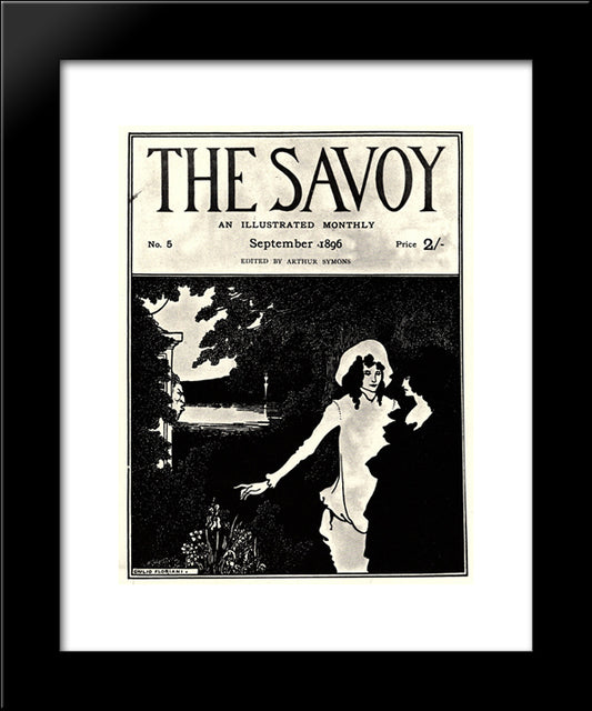 No. 5 20x24 Black Modern Wood Framed Art Print Poster by Beardsley, Aubrey