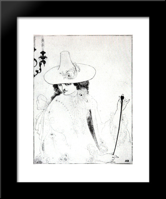 On Alert 20x24 Black Modern Wood Framed Art Print Poster by Beardsley, Aubrey
