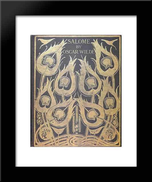 Original Sketch For The Cover Of 'Salome' 20x24 Black Modern Wood Framed Art Print Poster by Beardsley, Aubrey