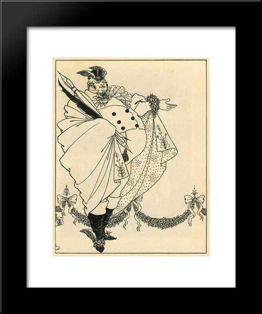 Page Preceding Contents List 20x24 Black Modern Wood Framed Art Print Poster by Beardsley, Aubrey