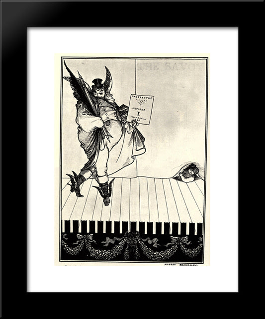 Prospectus No. 1 20x24 Black Modern Wood Framed Art Print Poster by Beardsley, Aubrey