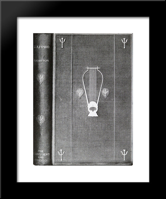 Sappho 20x24 Black Modern Wood Framed Art Print Poster by Beardsley, Aubrey