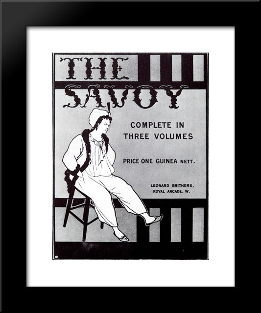 Small Poster 20x24 Black Modern Wood Framed Art Print Poster by Beardsley, Aubrey