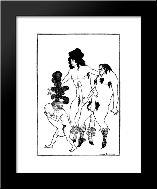 The Lacedaemonian Ambassadors 20x24 Black Modern Wood Framed Art Print Poster by Beardsley, Aubrey