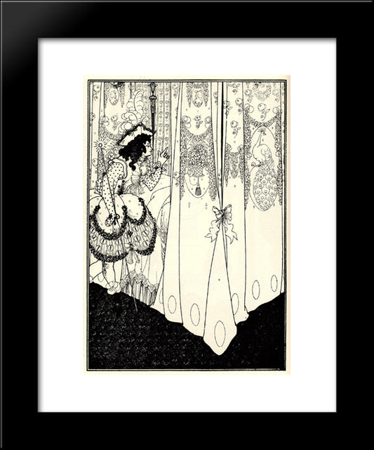 The Morning Dream 20x24 Black Modern Wood Framed Art Print Poster by Beardsley, Aubrey
