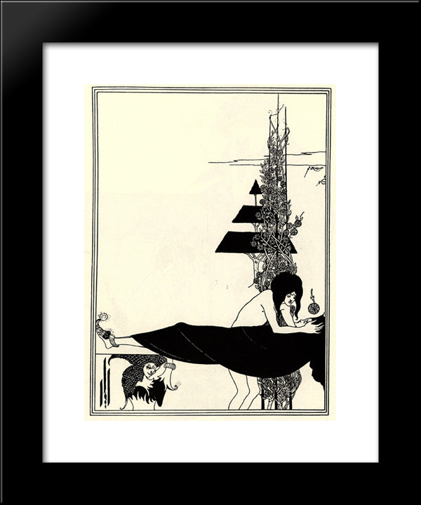 The Platonic Lament 20x24 Black Modern Wood Framed Art Print Poster by Beardsley, Aubrey