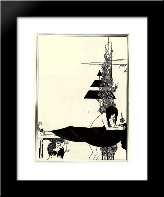 The Platonic Lament 20x24 Black Modern Wood Framed Art Print Poster by Beardsley, Aubrey