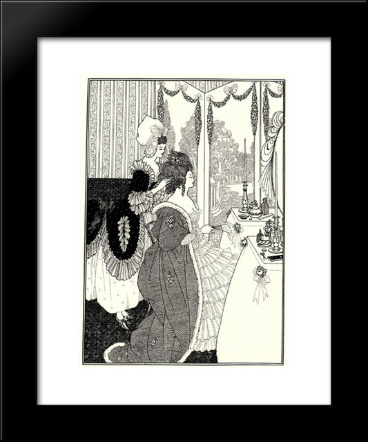 The Toilet 20x24 Black Modern Wood Framed Art Print Poster by Beardsley, Aubrey