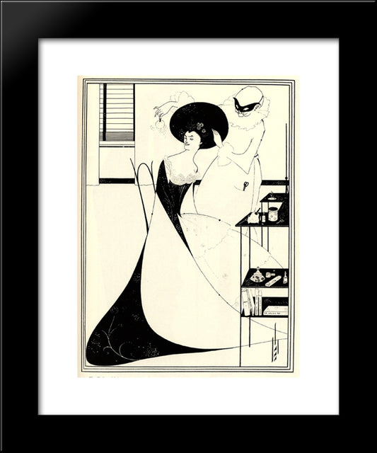 The Toilet Of Salome Ii 20x24 Black Modern Wood Framed Art Print Poster by Beardsley, Aubrey