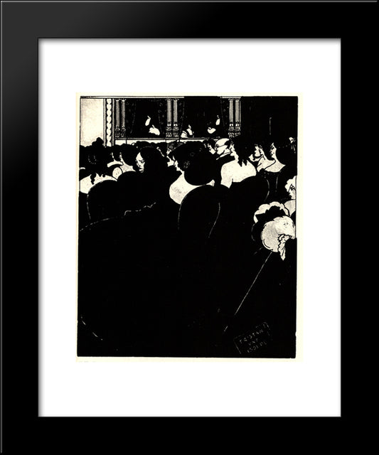 The Wagnerites 20x24 Black Modern Wood Framed Art Print Poster by Beardsley, Aubrey