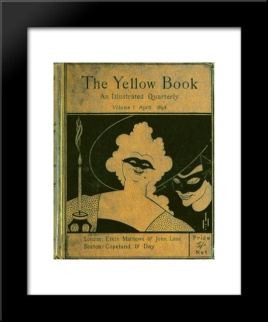 The Yellow Book 20x24 Black Modern Wood Framed Art Print Poster by Beardsley, Aubrey