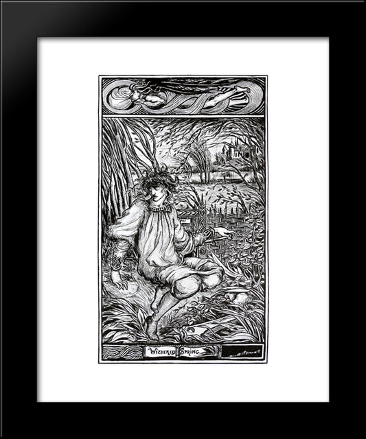 Withered Spring 20x24 Black Modern Wood Framed Art Print Poster by Beardsley, Aubrey