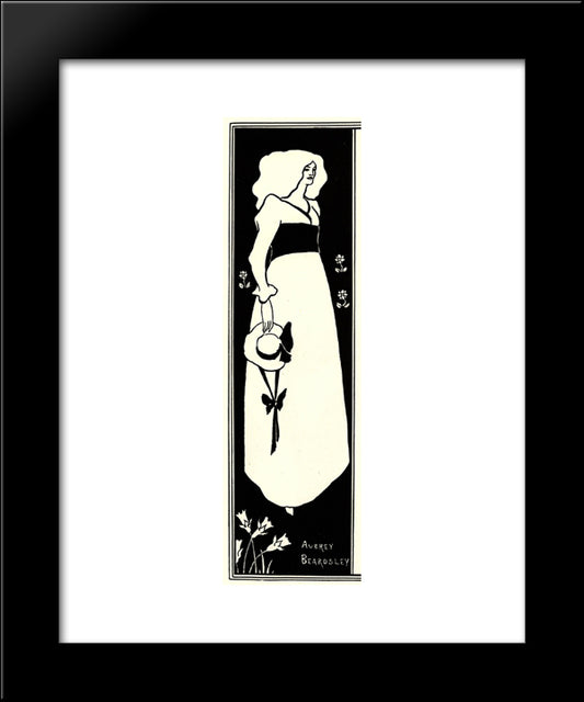 Yellow Book Poster 20x24 Black Modern Wood Framed Art Print Poster by Beardsley, Aubrey