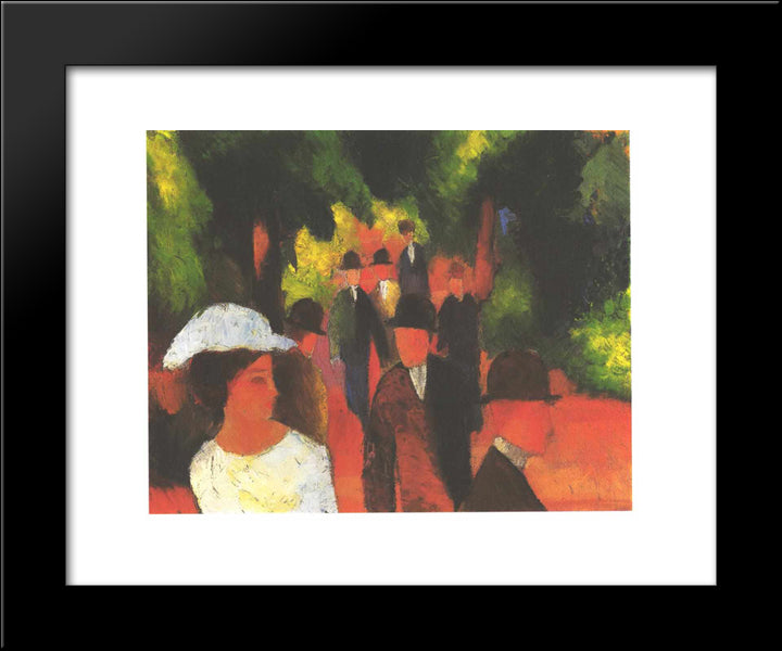 Parkway 20x24 Black Modern Wood Framed Art Print Poster by Macke, August