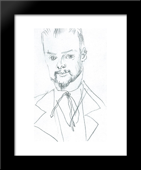 Paul Klee 20x24 Black Modern Wood Framed Art Print Poster by Macke, August