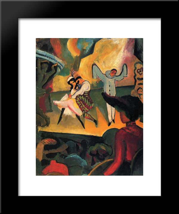 Russisches Ballett (I) 20x24 Black Modern Wood Framed Art Print Poster by Macke, August