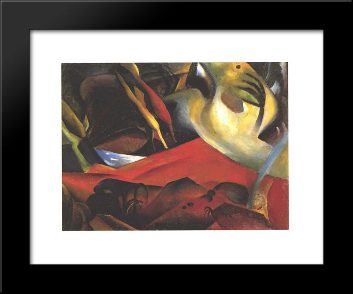The Storm 20x24 Black Modern Wood Framed Art Print Poster by Macke, August