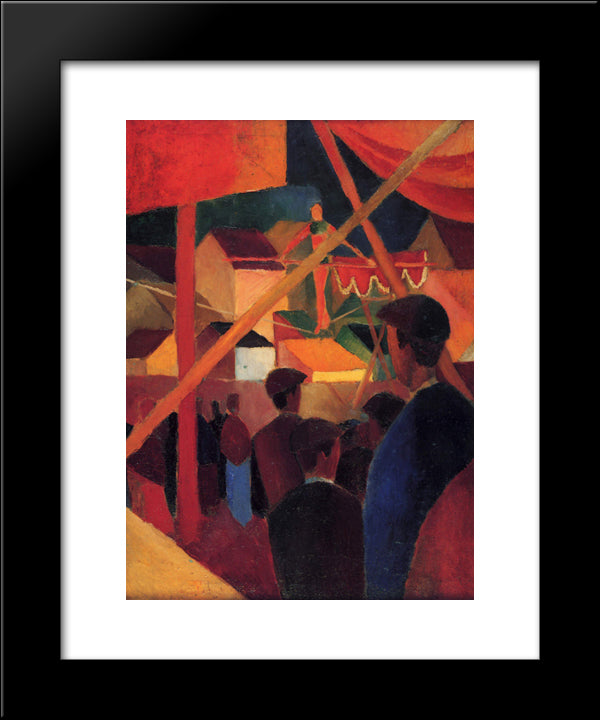 Tightrope Walker 20x24 Black Modern Wood Framed Art Print Poster by Macke, August