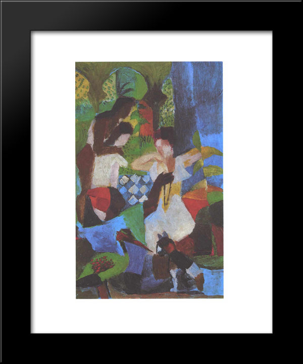 Turkish Jewelry Dealer 20x24 Black Modern Wood Framed Art Print Poster by Macke, August