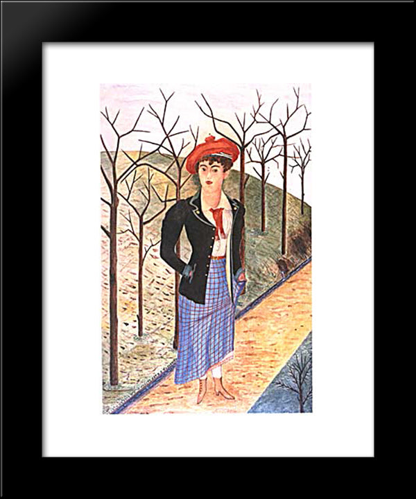 Gehmalin 20x24 Black Modern Wood Framed Art Print Poster by Natterer, August