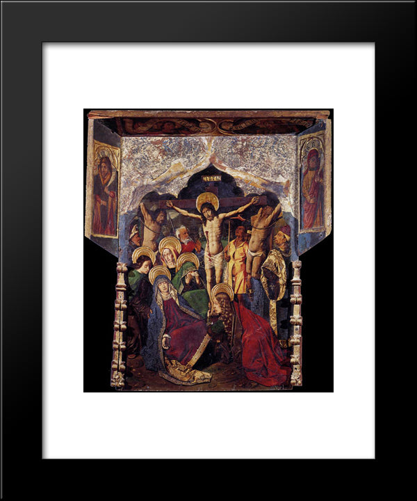 Crucifixion 20x24 Black Modern Wood Framed Art Print Poster by Bermejo, Bartolome