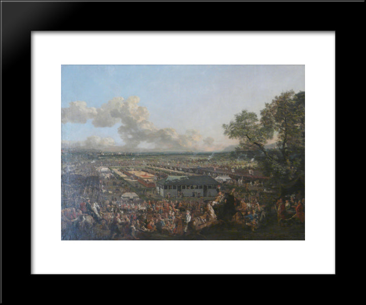 The Election Of The King Stanislaus Augustus 20x24 Black Modern Wood Framed Art Print Poster by Bellotto, Bernardo