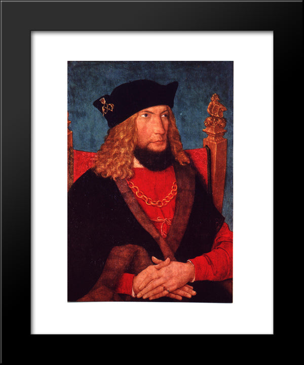 Hans Caspar Von Laubberg 20x24 Black Modern Wood Framed Art Print Poster by Strigel, Bernhard
