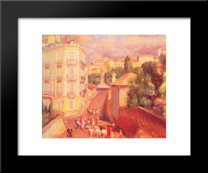 Fete De Suquet 20x24 Black Modern Wood Framed Art Print Poster by Glackens, William James
