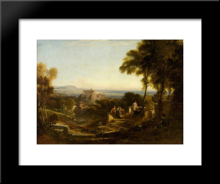 Classical Composition 20x24 Black Modern Wood Framed Art Print Poster by Leitch, William Leighton