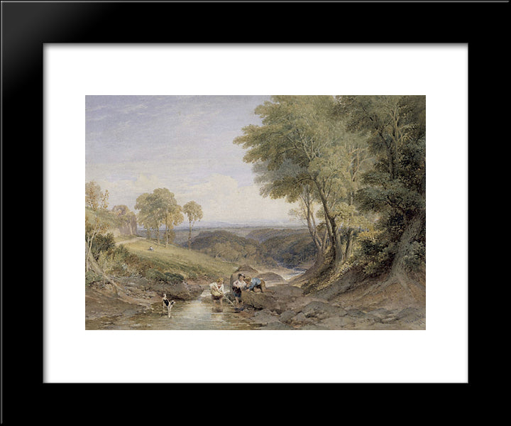 Landscape 20x24 Black Modern Wood Framed Art Print Poster by Leitch, William Leighton