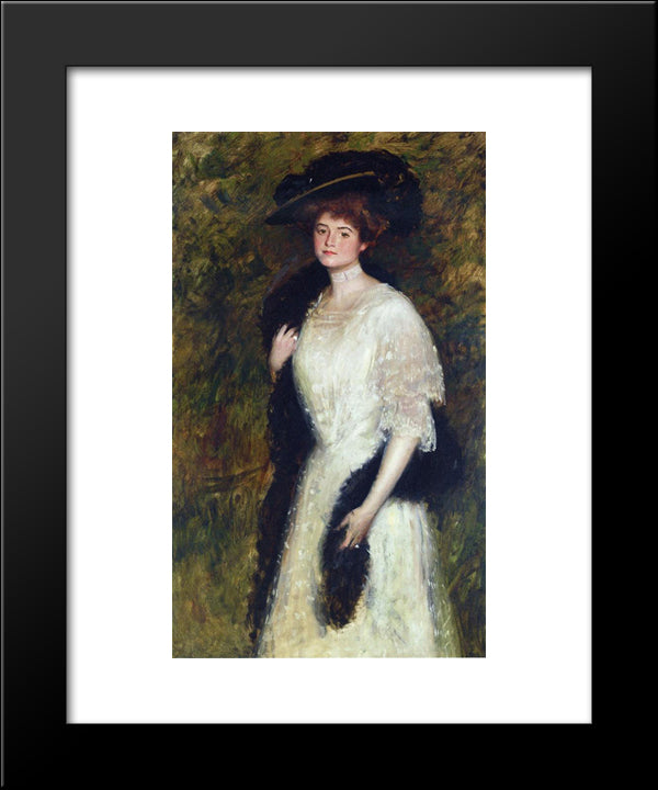 Ms. Helen Dixon 20x24 Black Modern Wood Framed Art Print Poster by Chase, William Merritt