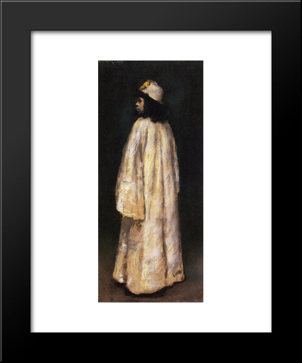 Study Of An Arab Girl 20x24 Black Modern Wood Framed Art Print Poster by Chase, William Merritt