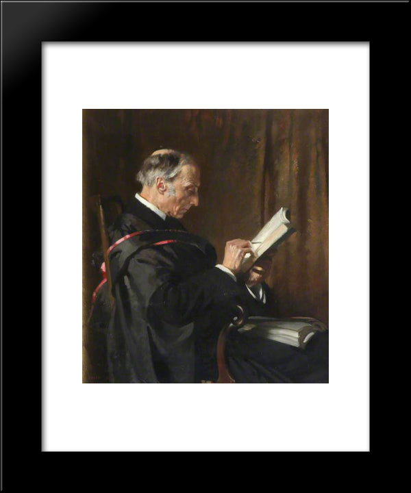 Charles Buller Heberden, Principal 1908 20x24 Black Modern Wood Framed Art Print Poster by Orpen, William