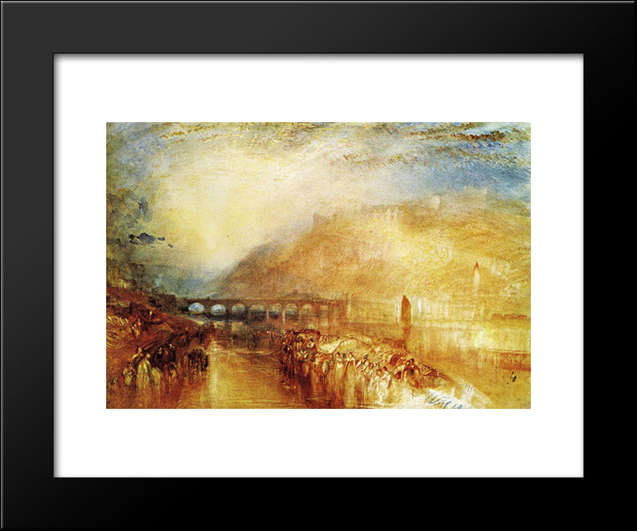 Heidelberg 20x24 Black Modern Wood Framed Art Print Poster by Turner, William
