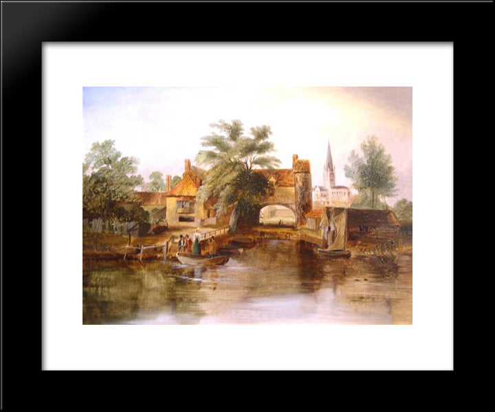 Landscape 20x24 Black Modern Wood Framed Art Print Poster by Williams, William