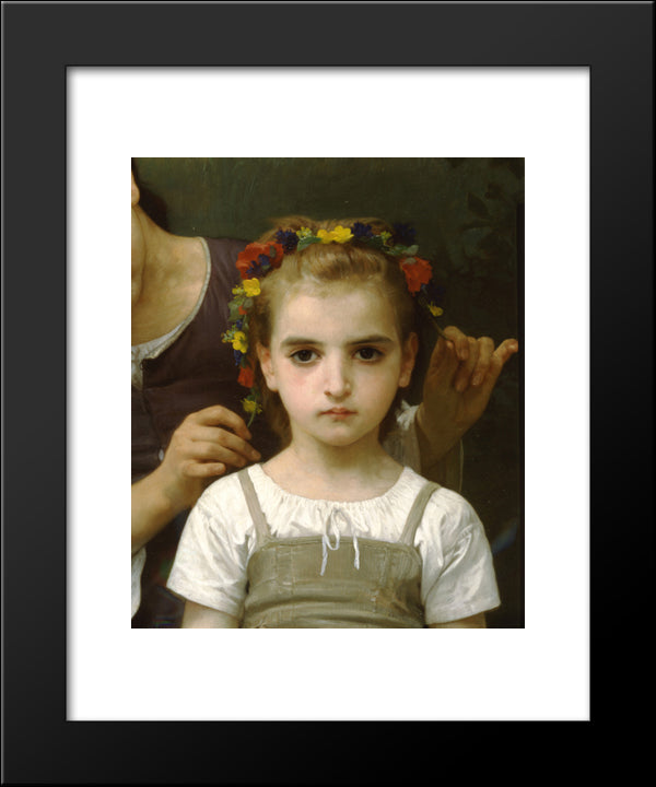 Adornment Fields 20x24 Black Modern Wood Framed Art Print Poster by Bouguereau, William Adolphe